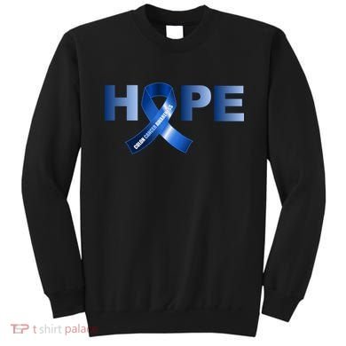 Hope Colon Cancer Awareness Fight Logo Sweatshirt