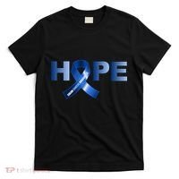 Hope Colon Cancer Awareness Fight Logo T-Shirt thumb 0