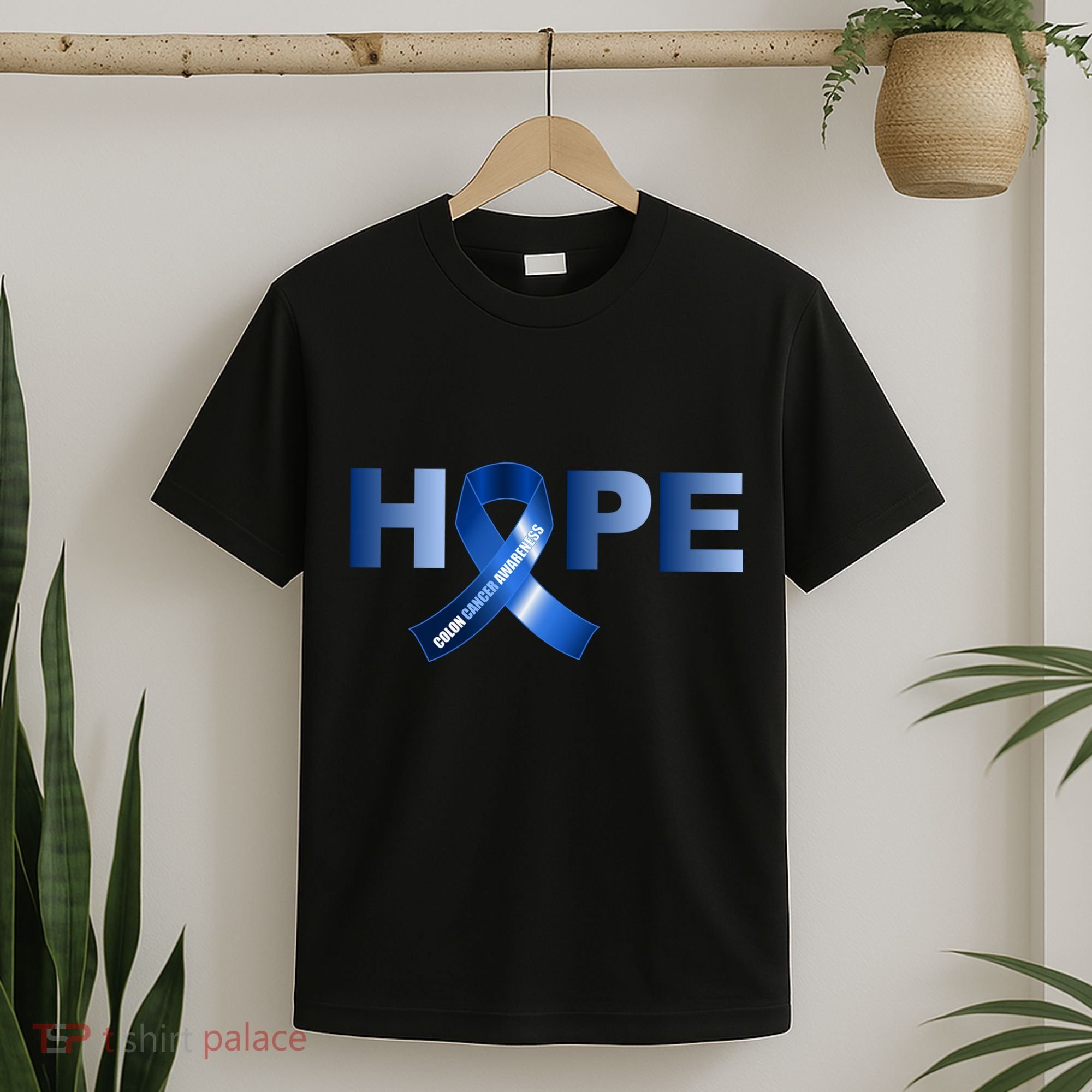 Hope Colon Cancer Awareness Fight Logo T-Shirt