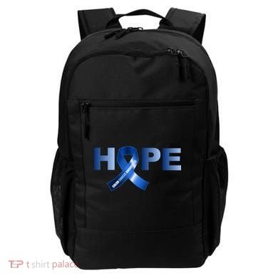 Hope Colon Cancer Awareness Fight Logo Backpack