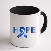 Hope Colon Cancer Awareness Fight Logo Coffee Mug thumb 1