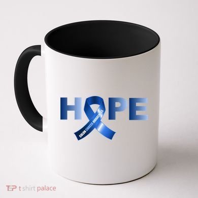 Hope Colon Cancer Awareness Fight Logo Coffee Mug