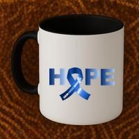 Hope Colon Cancer Awareness Fight Logo Coffee Mug thumb 2