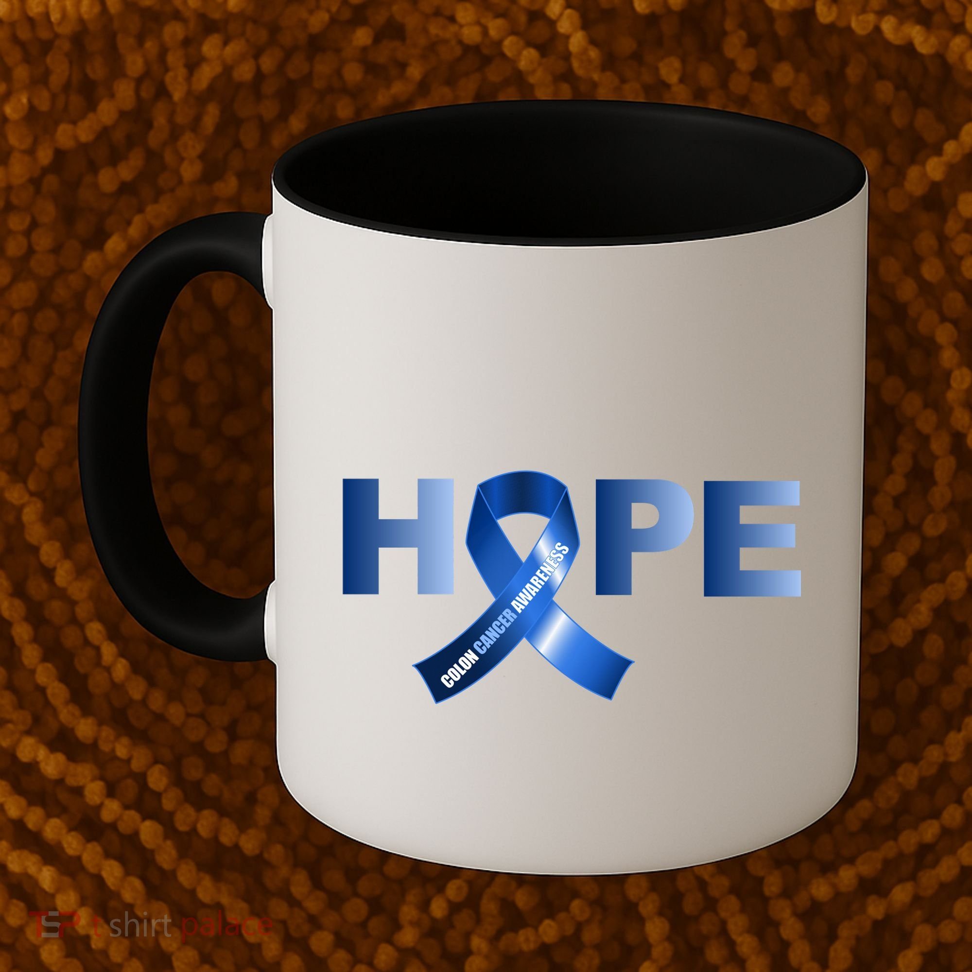 Hope Colon Cancer Awareness Fight Logo Coffee Mug