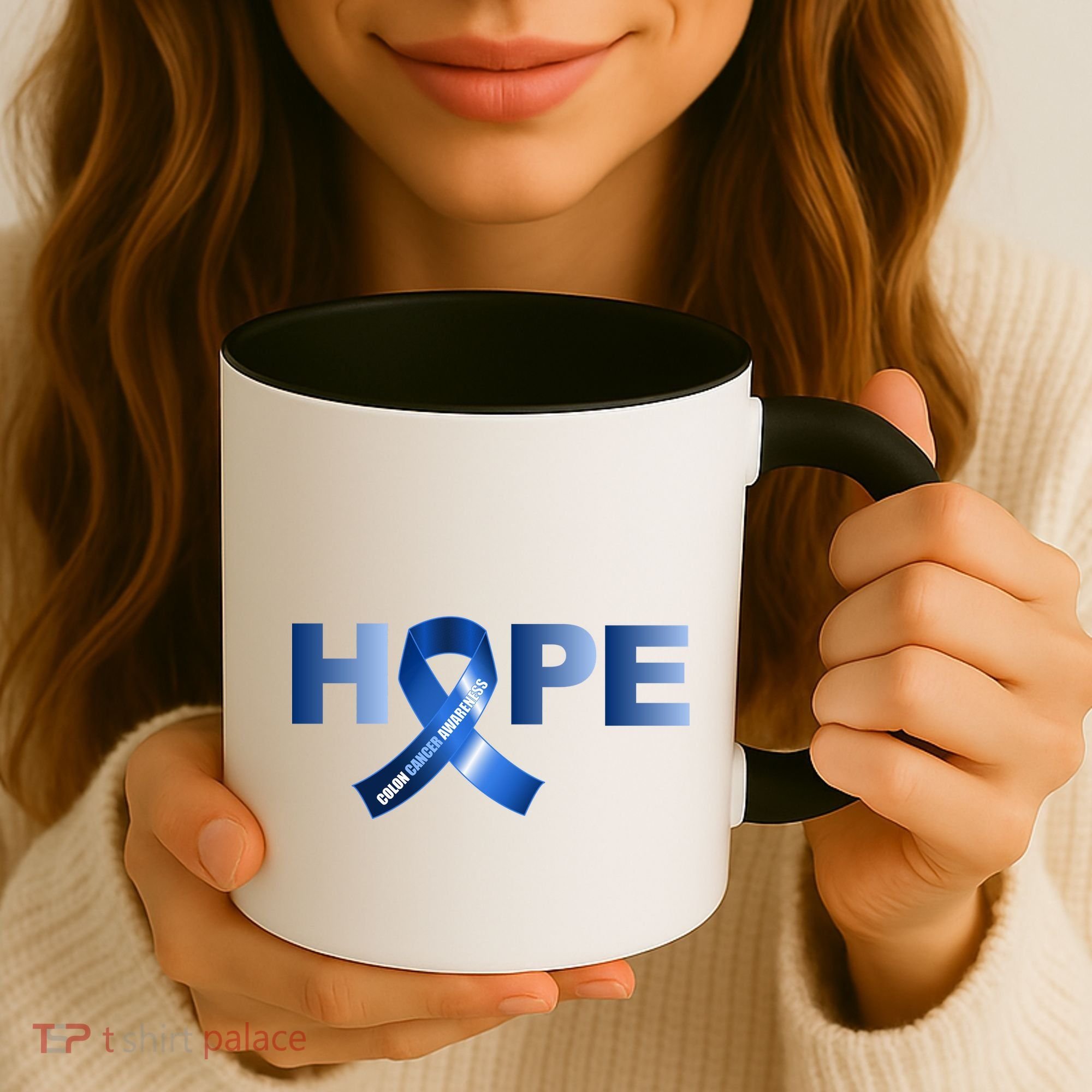 Hope Colon Cancer Awareness Fight Logo Coffee Mug