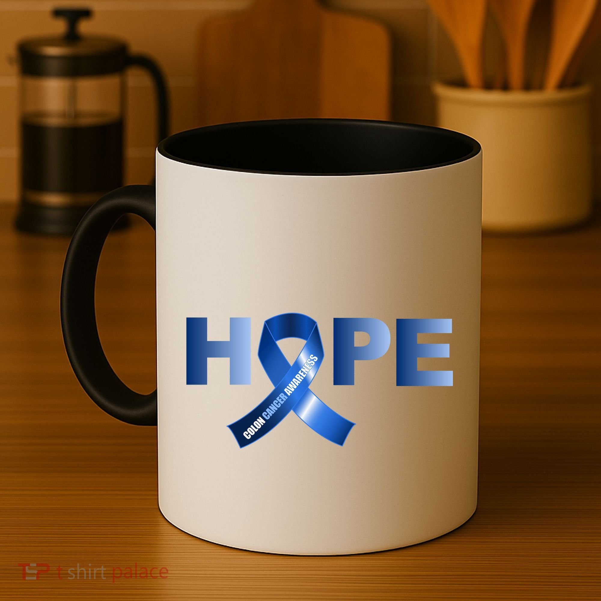Hope Colon Cancer Awareness Fight Logo Coffee Mug