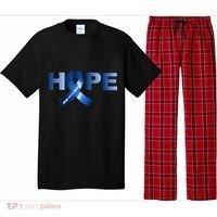 Hope Colon Cancer Awareness Fight Logo Pajama Set thumb 0