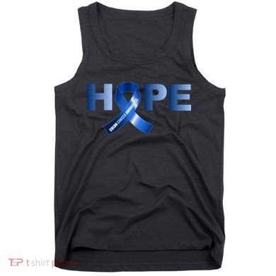 Hope Colon Cancer Awareness Fight Logo Tank Top