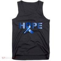Hope Colon Cancer Awareness Fight Logo Tank Top thumb 0