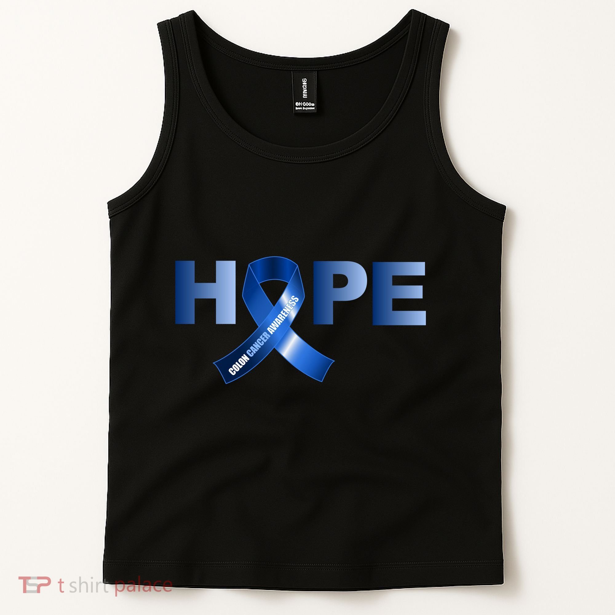 Hope Colon Cancer Awareness Fight Logo Tank Top