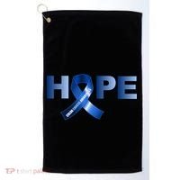 Hope Colon Cancer Awareness Fight Logo Golf Towel thumb 0