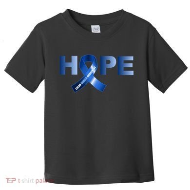 Hope Colon Cancer Awareness Fight Logo Toddler T-Shirt