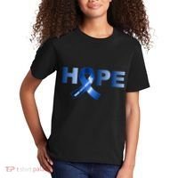 Hope Colon Cancer Awareness Fight Logo Kids T-Shirt thumb 2