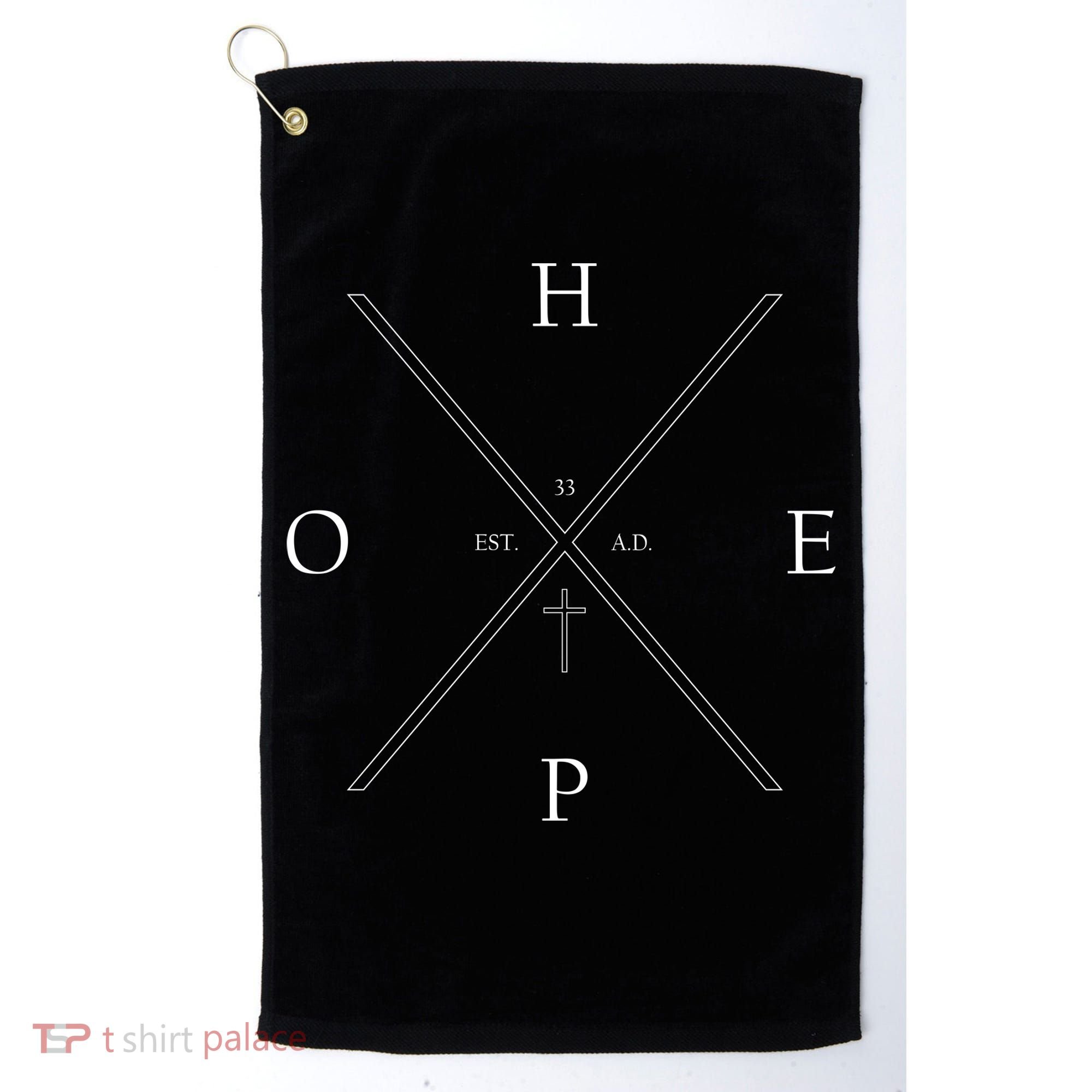 Hope Est. 33 AD Christian Golf Towel