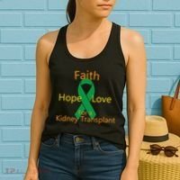 Hope Faith Love For A Kidney Transplant Women's Tank Top thumb 2