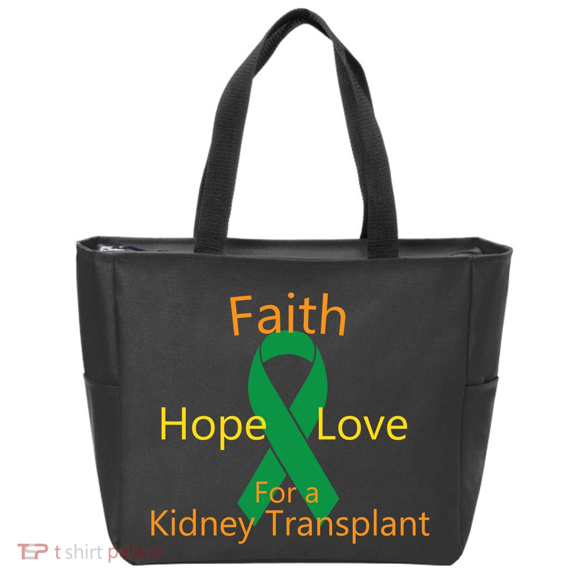 Hope Faith Love For A Kidney Transplant Tote Bag