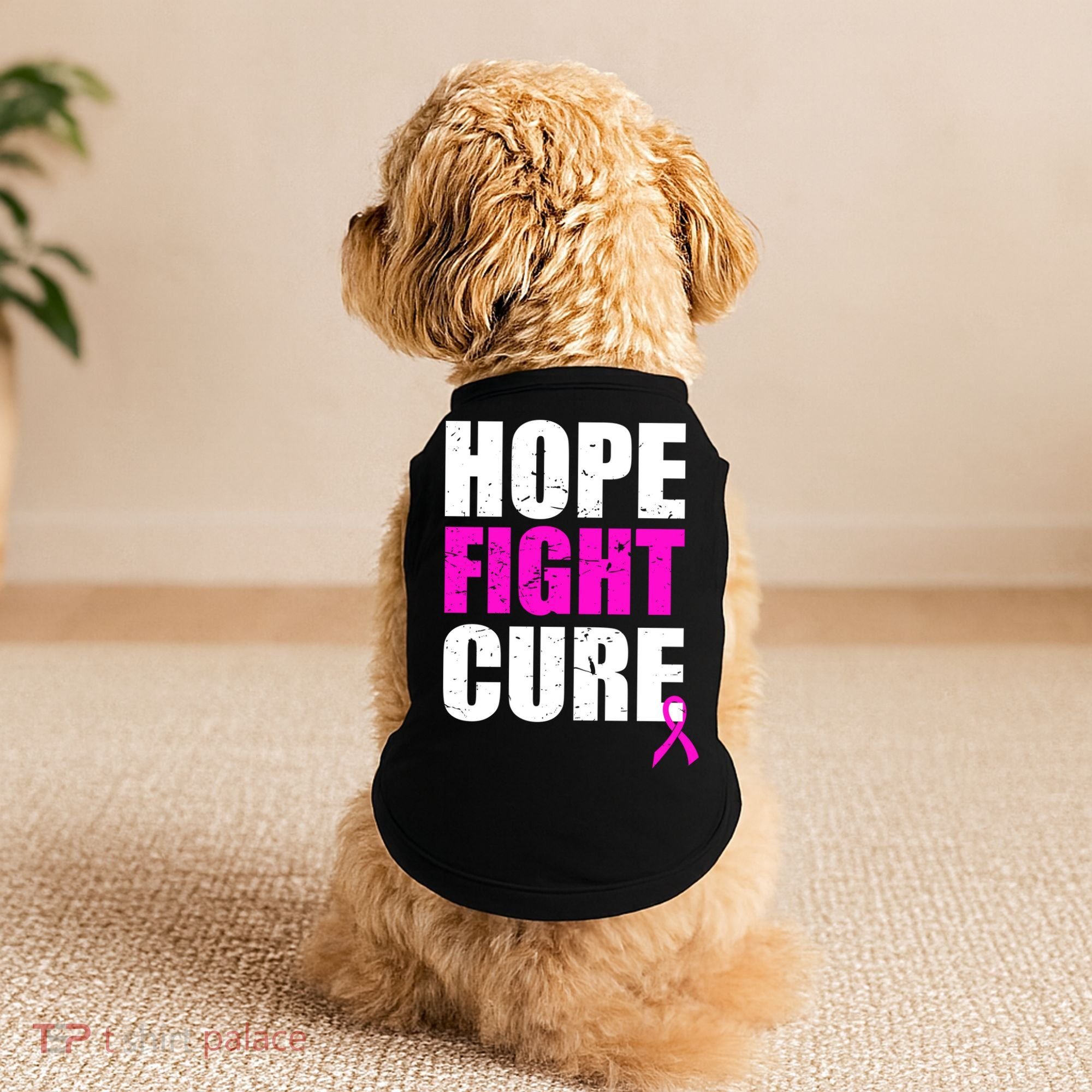 Hope Fight Cure Breast Cancer Doggie Tank
