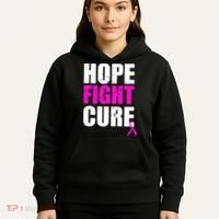 Hope Fight Cure Breast Cancer Hoodie thumb 5