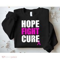 Hope Fight Cure Breast Cancer Sweatshirt thumb 2