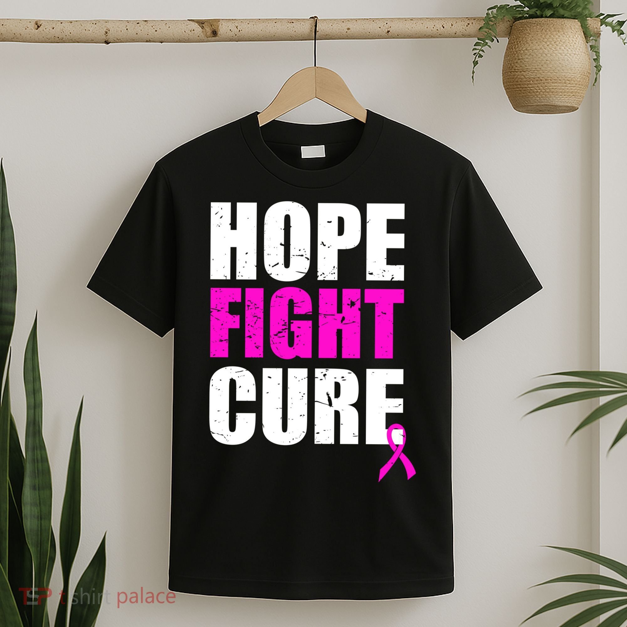 Hope Fight Cure Breast Cancer T-Shirt