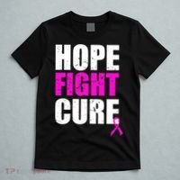 Hope Fight Cure Breast Cancer T-Shirt thumb 5