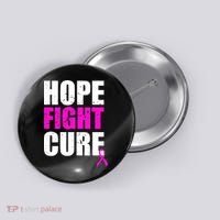 Hope Fight Cure Breast Cancer Button thumb 0