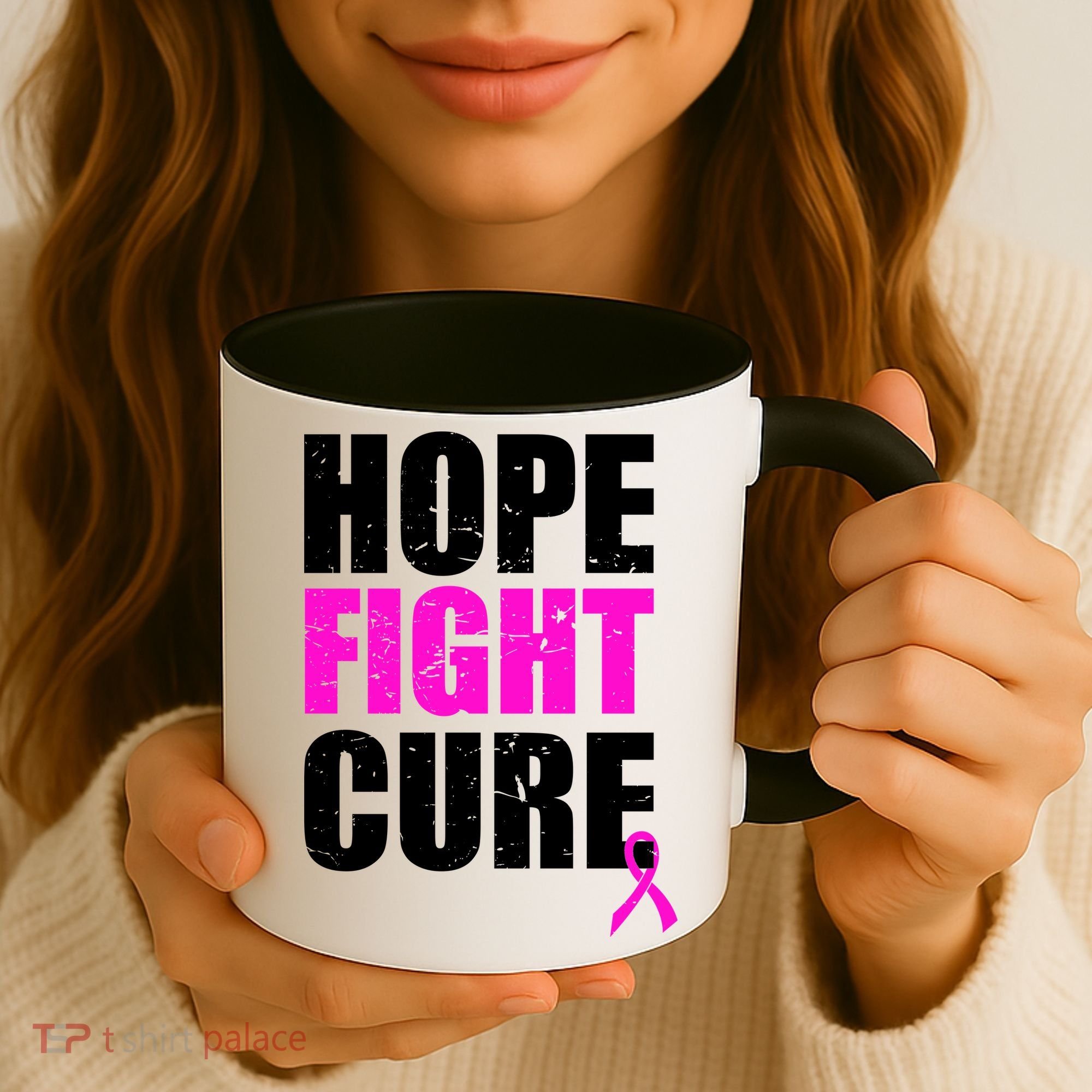 Hope Fight Cure Breast Cancer Coffee Mug