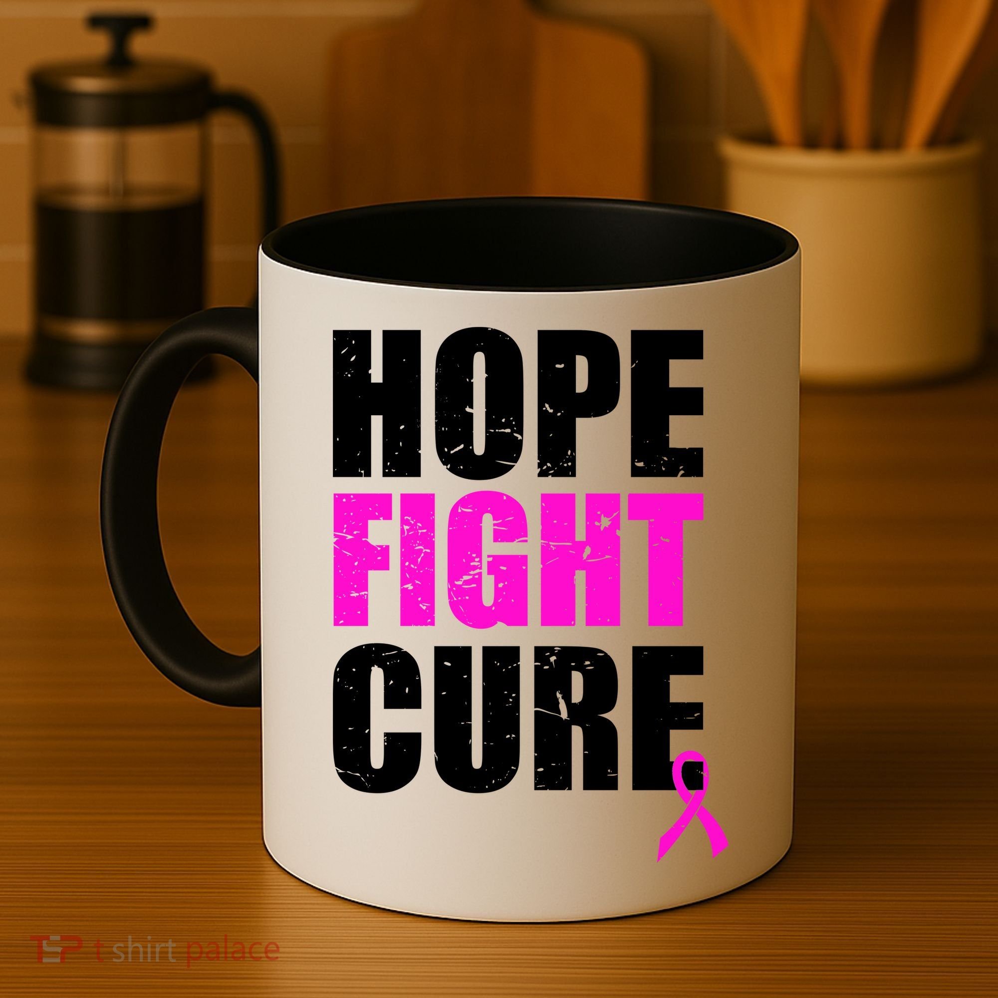 Hope Fight Cure Breast Cancer Coffee Mug