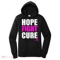 Hope Fight Cure Breast Cancer Women's Hoodie thumb 0
