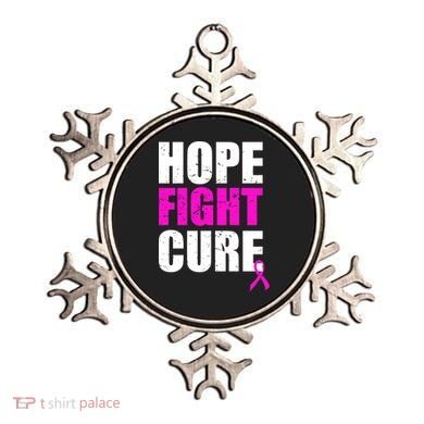 Hope Fight Cure Breast Cancer Ornament