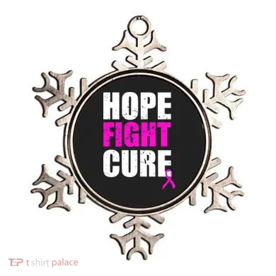 Hope Fight Cure Breast Cancer Ornament
