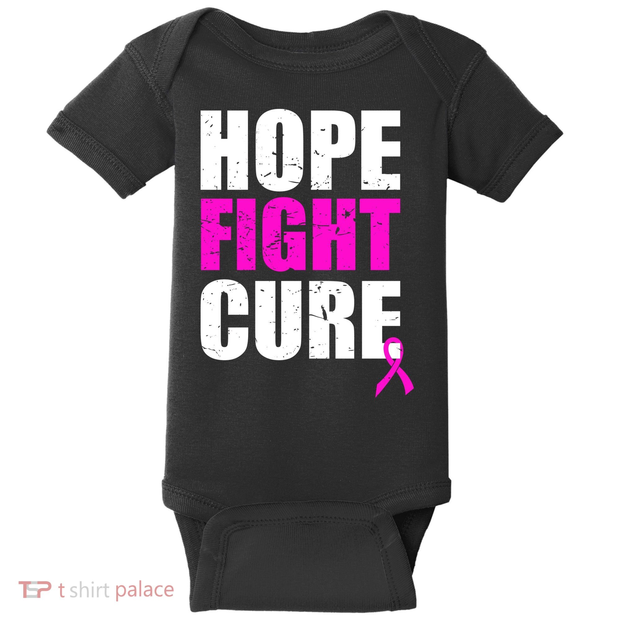 Hope Fight Cure Breast Cancer Baby Bodysuit