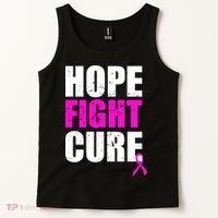 Hope Fight Cure Breast Cancer Tank Top thumb 2