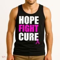 Hope Fight Cure Breast Cancer Tank Top thumb 3