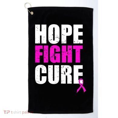 Hope Fight Cure Breast Cancer Golf Towel