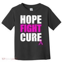 Hope Fight Cure Breast Cancer Toddler T-Shirt thumb 0