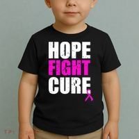 Hope Fight Cure Breast Cancer Toddler T-Shirt thumb 2