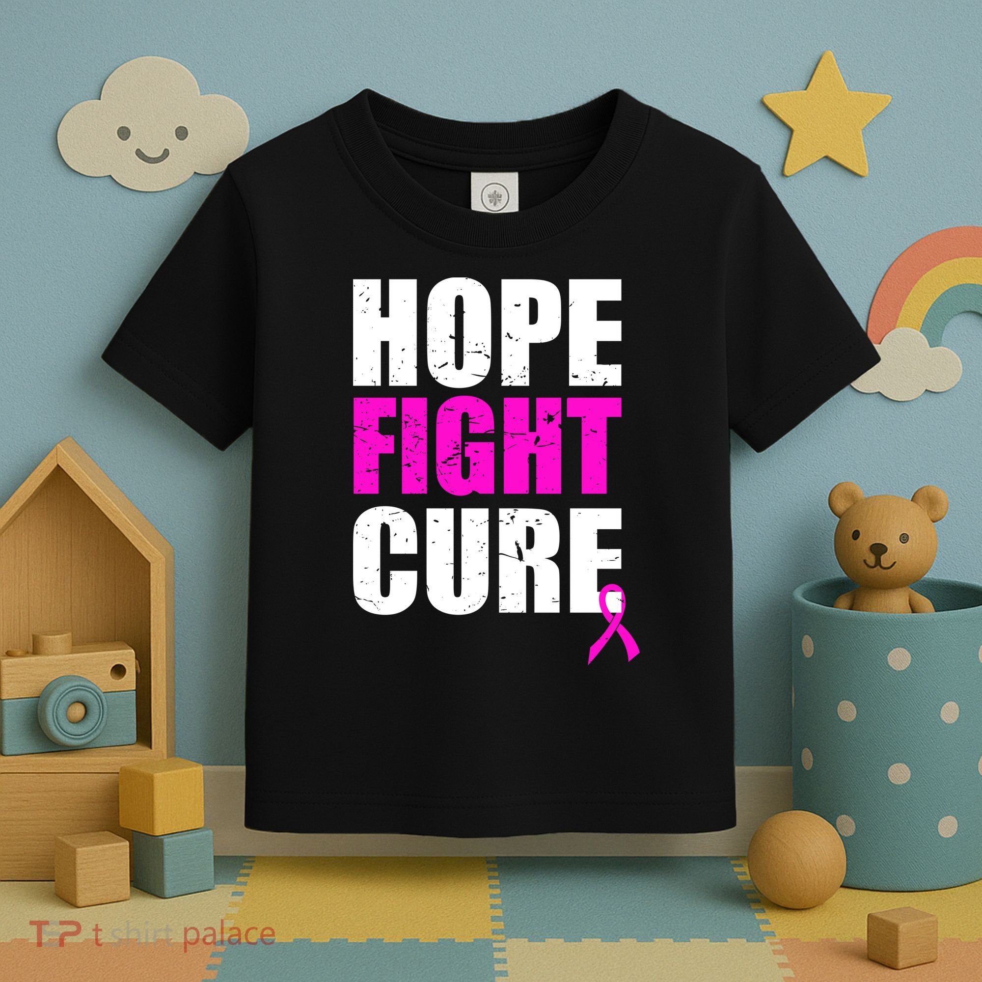 Hope Fight Cure Breast Cancer Toddler T-Shirt
