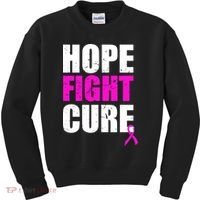 Hope Fight Cure Breast Cancer Kids Sweatshirt thumb 0