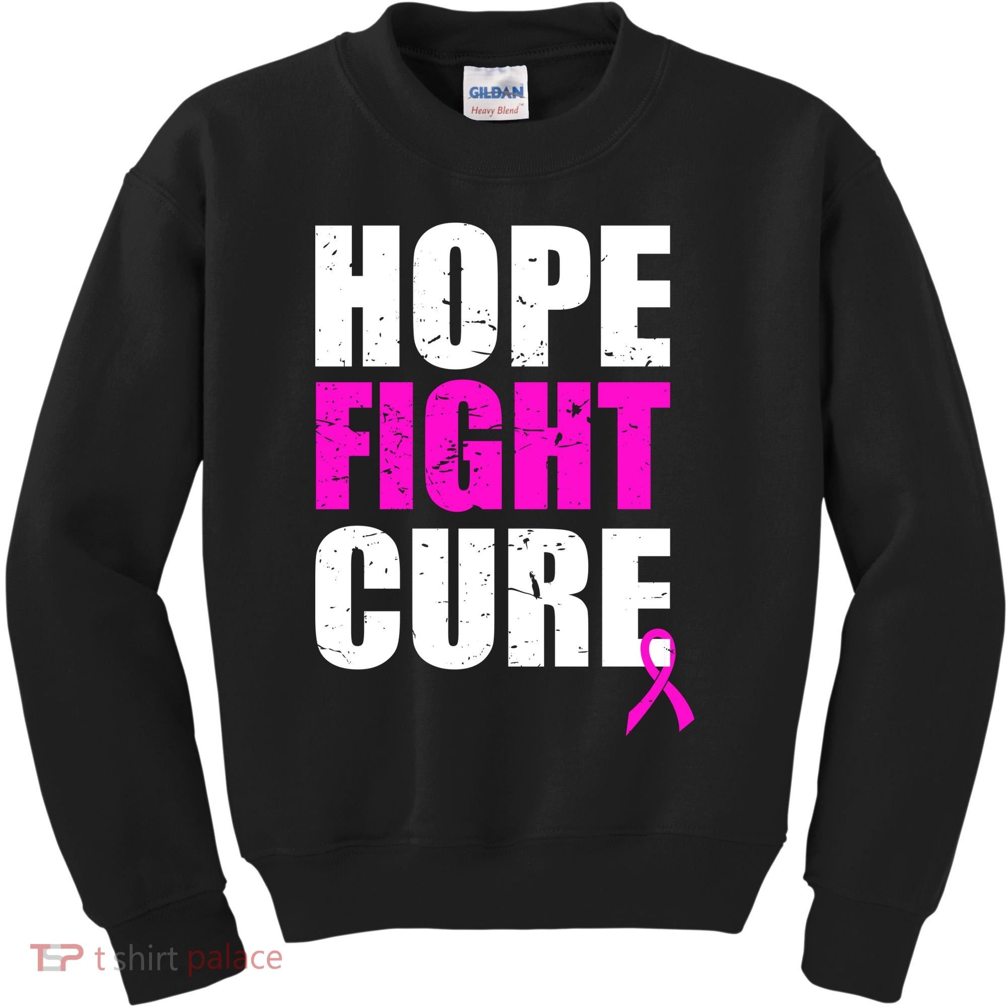 Hope Fight Cure Breast Cancer Kids Sweatshirt