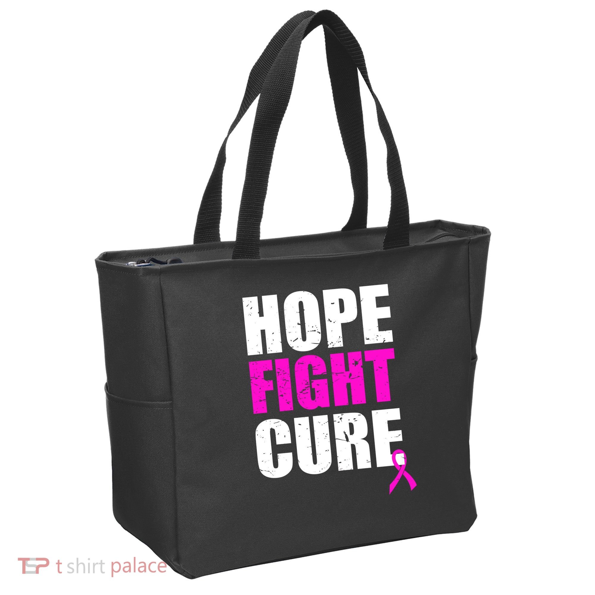 Hope Fight Cure Breast Cancer Tote Bag