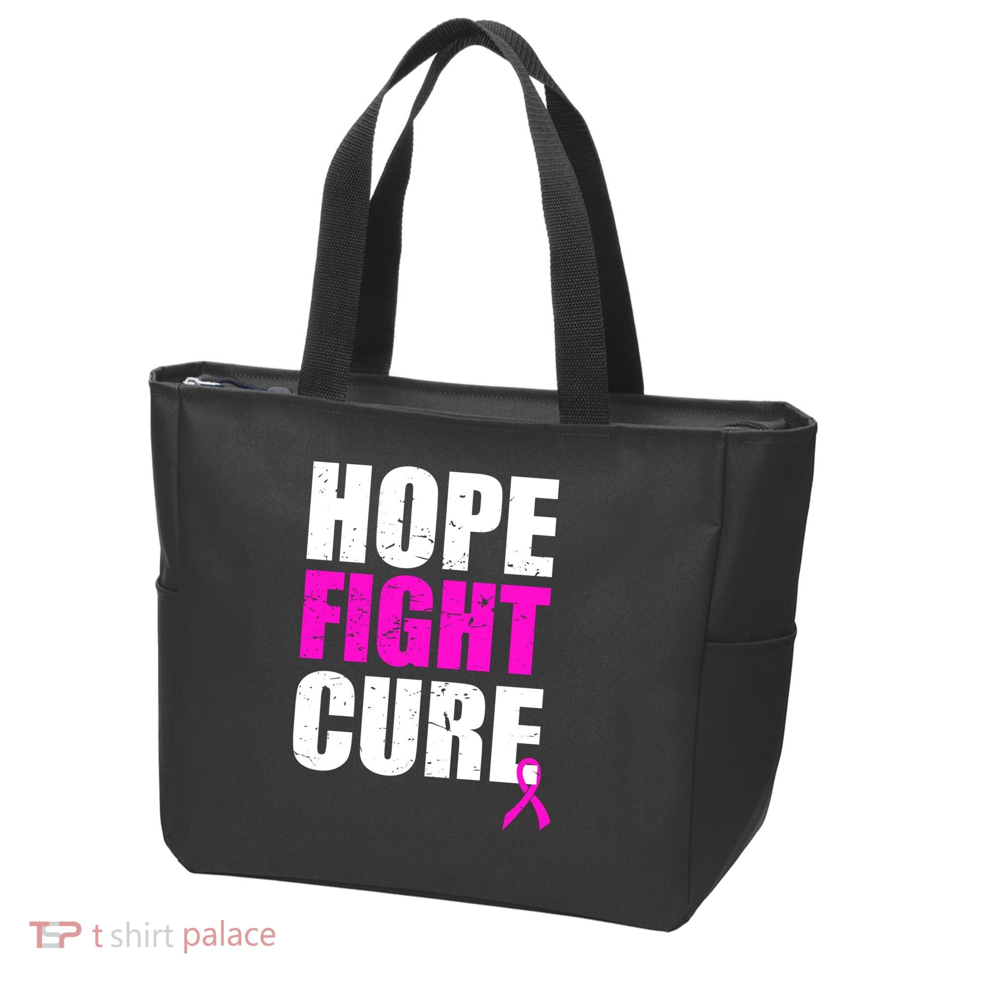 Hope Fight Cure Breast Cancer Tote Bag