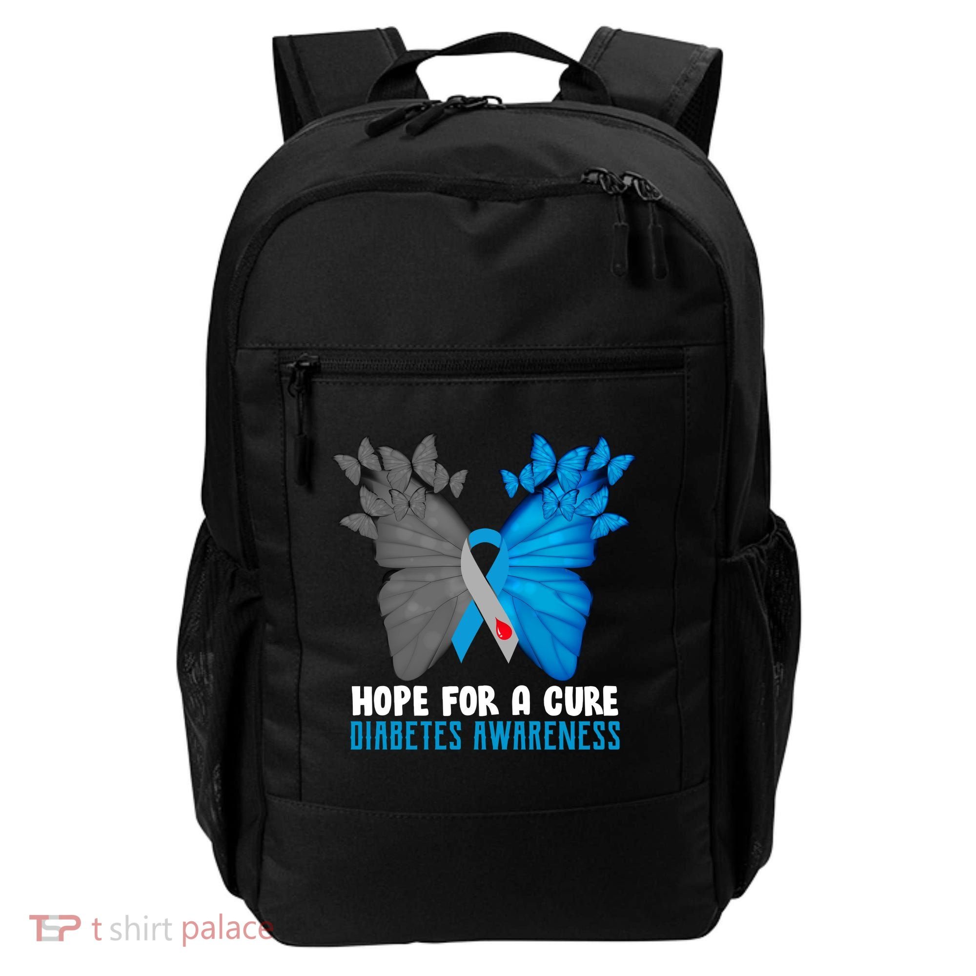 Hope For A Cure Diabetes Awareness Butterfly Backpack
