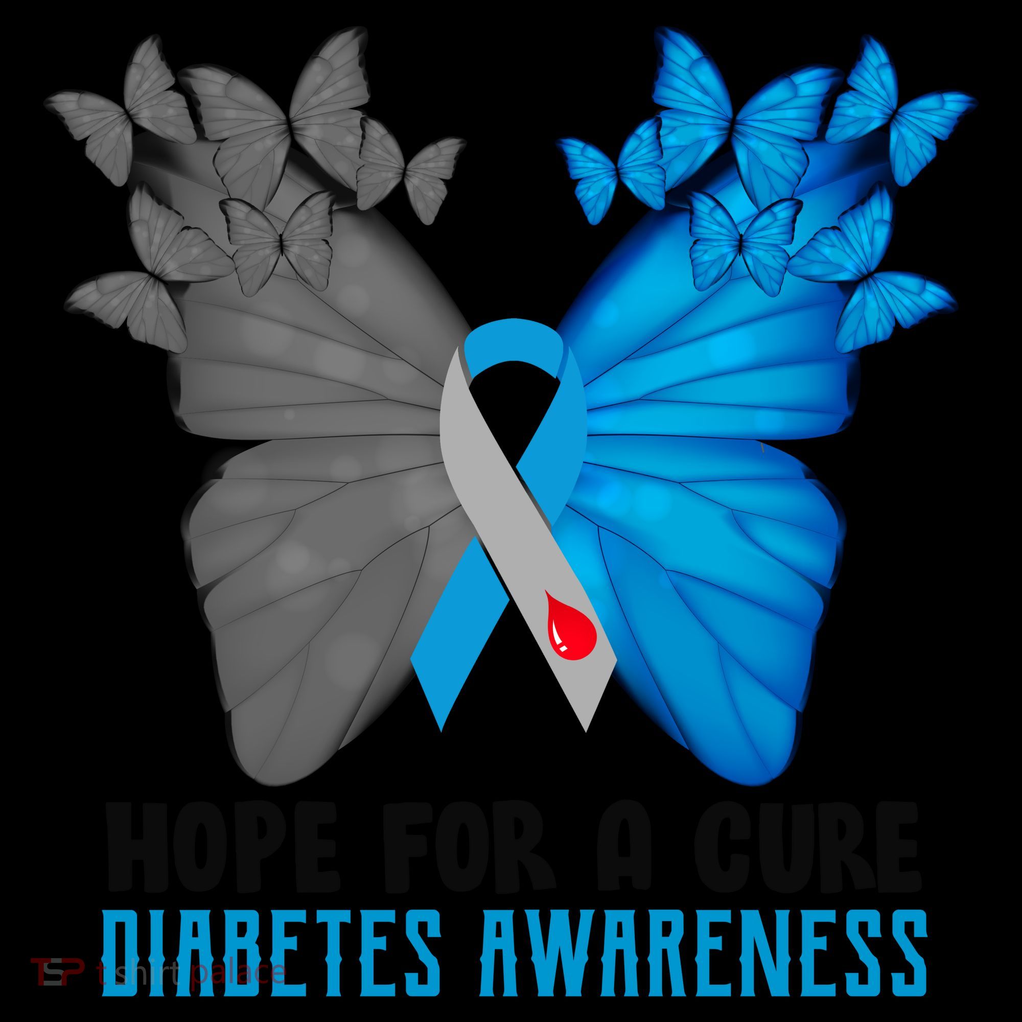 Hope For A Cure Diabetes Awareness Butterfly Coffee Mug