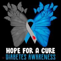 Hope For A Cure Diabetes Awareness Butterfly Mousepad thumb 1