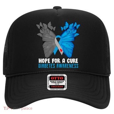 Hope For A Cure Diabetes Awareness Butterfly Hat