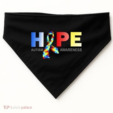 Hope For Autism Awareness Tribute USA-Made Doggie Bandana