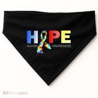 Hope For Autism Awareness Tribute USA-Made Doggie Bandana thumb 0
