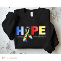 Hope For Autism Awareness Tribute Sweatshirt thumb 2