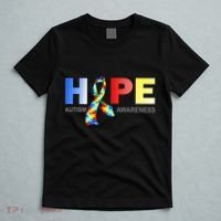 Hope For Autism Awareness Tribute T-Shirt thumb 5